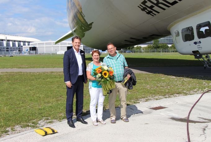 250.000. Passagier des Zeppelin NT © DZR